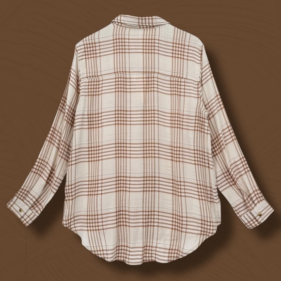 NWT C&C California Ginger Plaid Flannel Shirt Size L - Picture 4 of 4